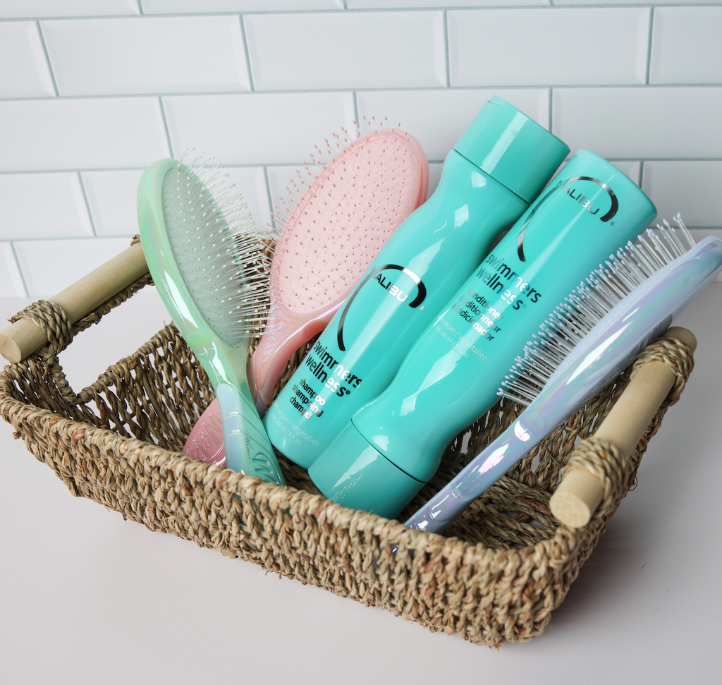 Dive into Swimmer Hair Care: 5 Reasons to Use Malibu C's Swimmers Wellness Shampoo and Conditioner with a Wet Brush Original Detangler