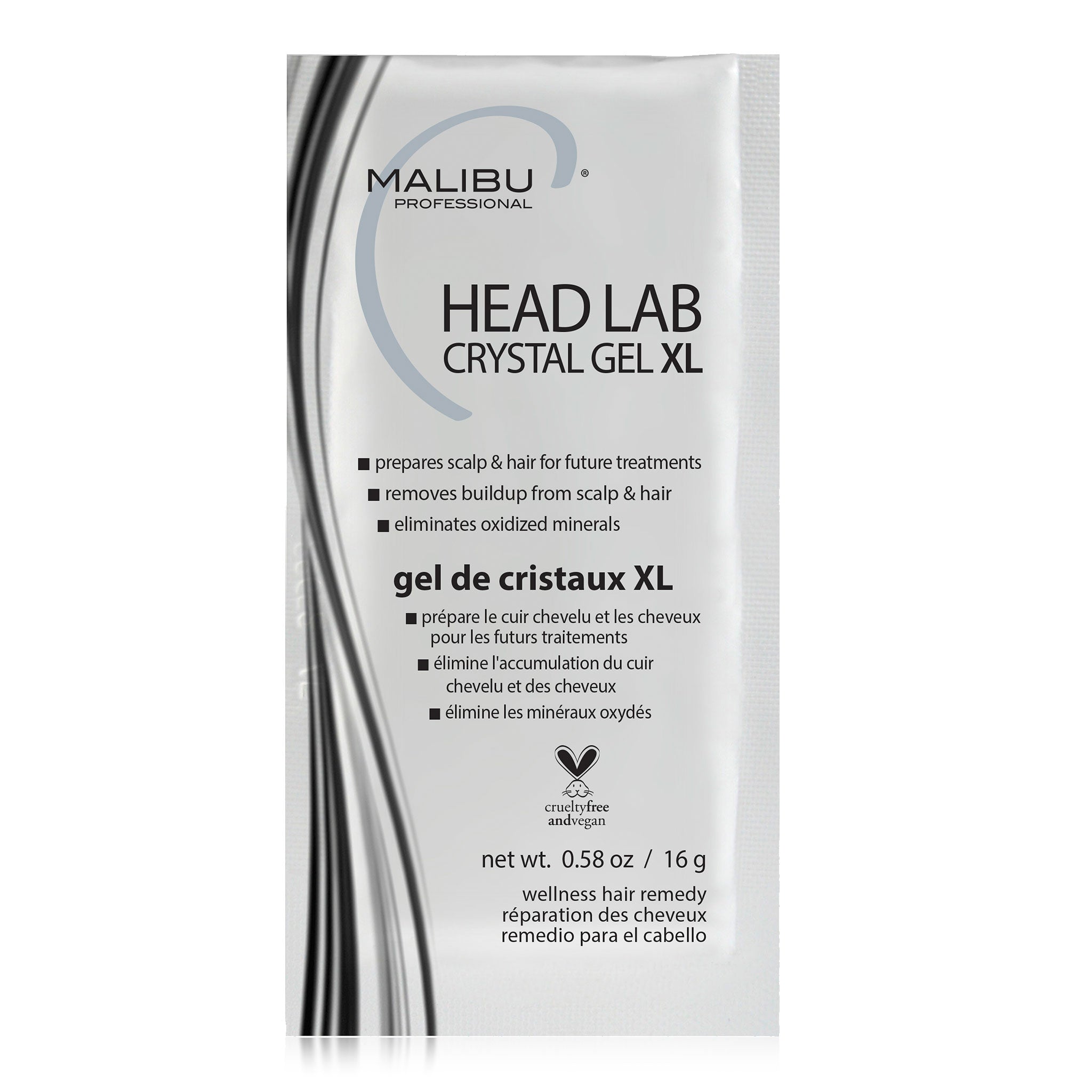 6 Malibu Crystal Gel Packs and 6 Caps deals Hair Color Prep Removes Stains Deposits