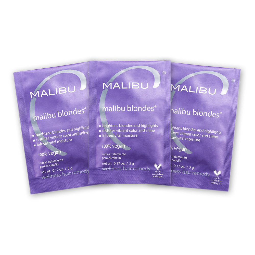 MALIBU C Hard Water Hair Treatment 0.17 Oz (3 Packs)